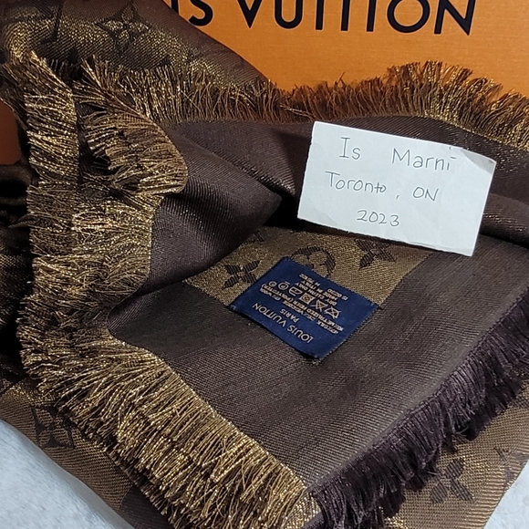 AUTHENTIC MONOGRAM SCARF - Picture 3 of 4